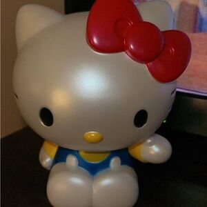 Hello Kitty Silver and Red Bow Doll Piggy bank